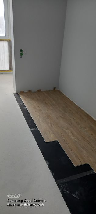 Кварц вініл ламінат паркетна дошка встановлення