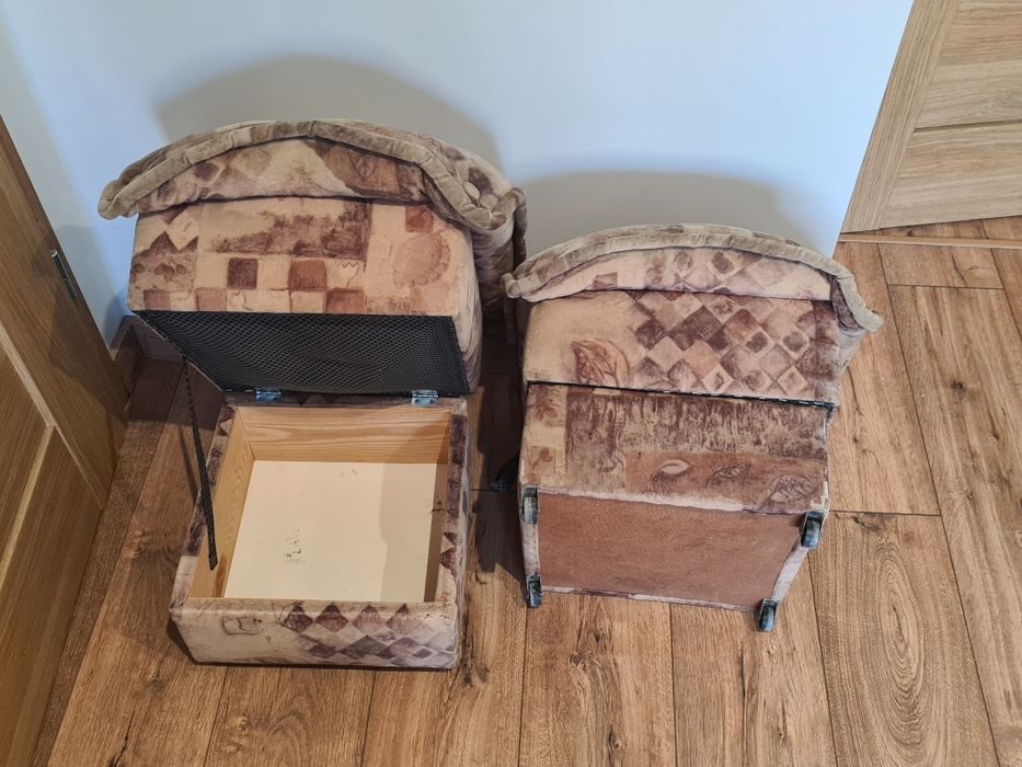 Pufy używane 2 sztuki