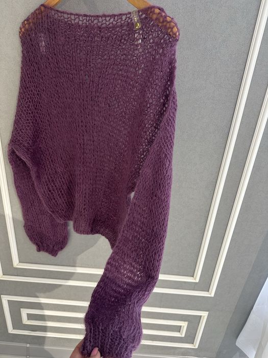 Свитер оверсайз махер, натур. Бордовый .Украинский бркнд