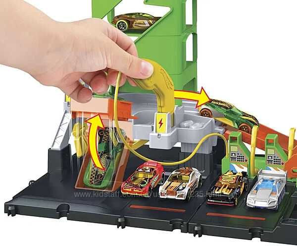 Трек Hot Wheels City Super Recharge Fuel Station Заправна Станція