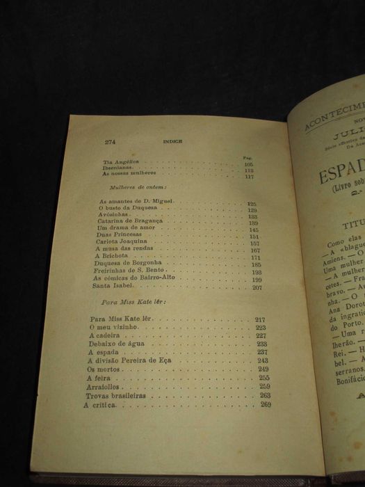 Livro Mulheres Júlio Dantas 3ª edição