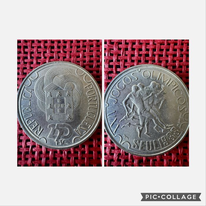 moedas antigas de escudos.