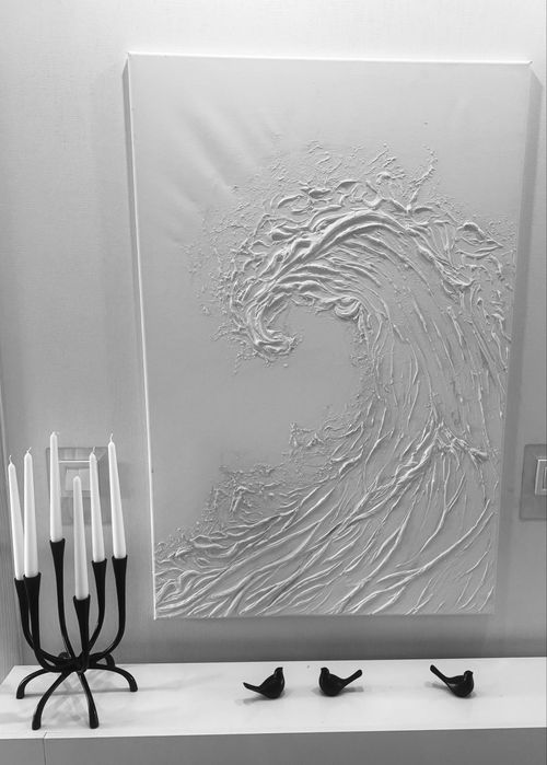 3D картина маслом «хвиля» 120х80см