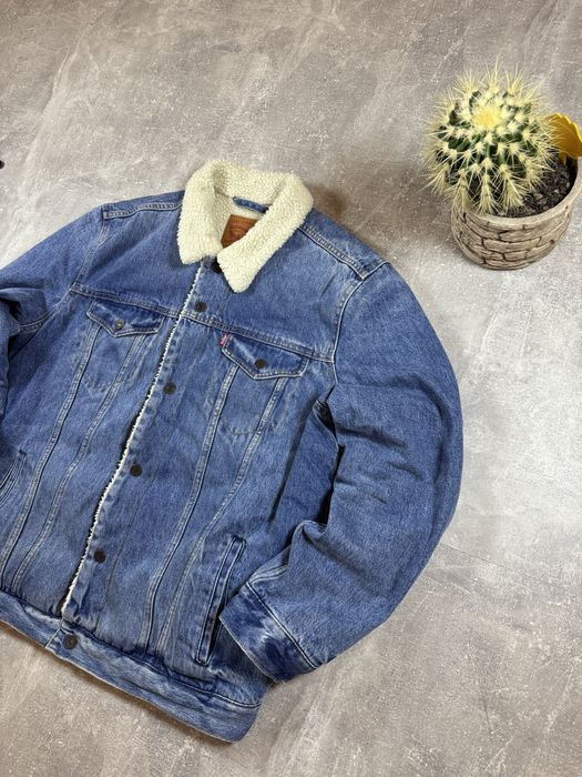 Шерпа Levis  поставка вещей джинсовка левіс куртка зима мех дубленка