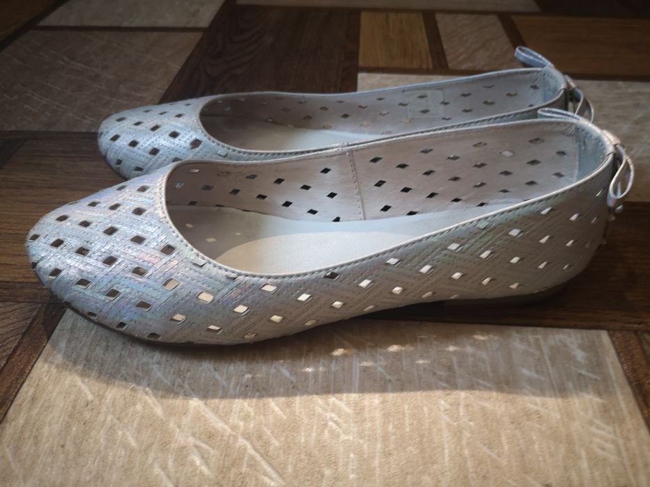 Шкіряні туфлі, балетки, 37 розмір