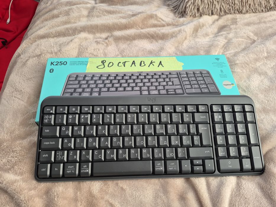 Клавіатура Logitech K250 Bluetooth UA Graphite