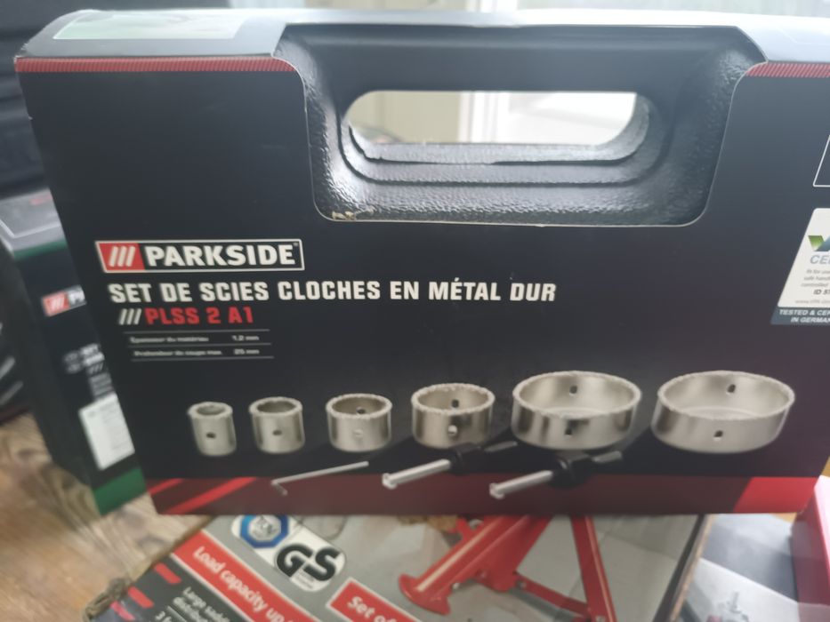 Parkside zestaw otwornic do stołów twardych