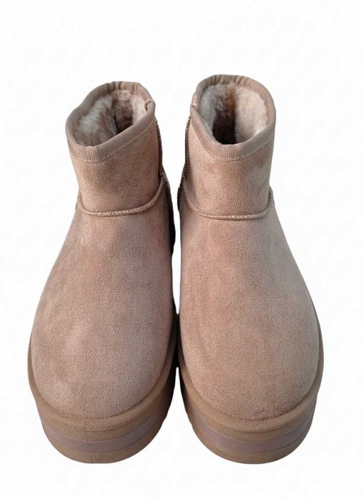 Уггі з українським орнаментом, світло коричневі