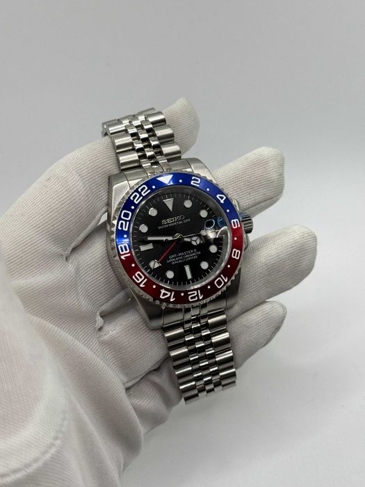 Zegarek Seiko Mod Pepsi GMT Master Jubilee