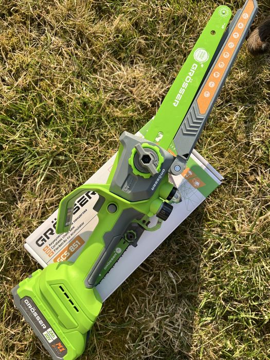 Акумуляторна міні-пила Grosser GCS 851 20V  2 ланцюги