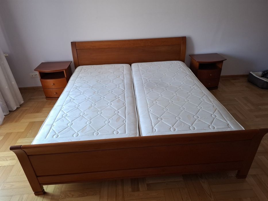 Solidne łóżko KLOSE 180x200 | Lite Drewno | Stelaże Regulowane | Okazja!