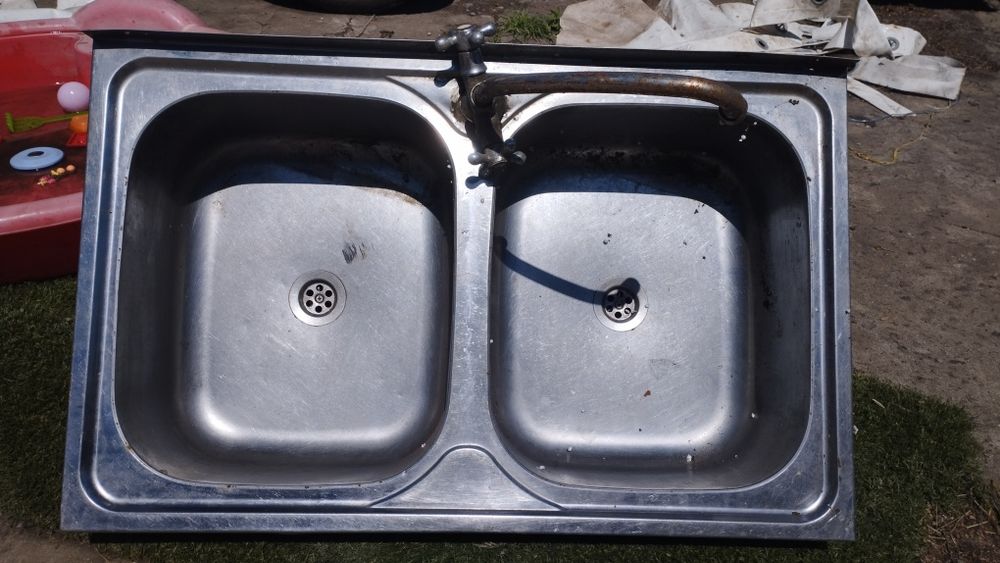 Мойка двойная (нержавейка)