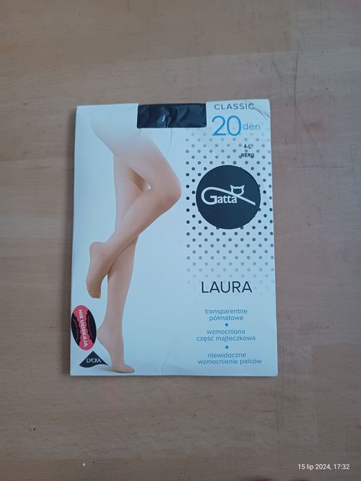 Rajstopy damskie Gatta 20DEN - Nero