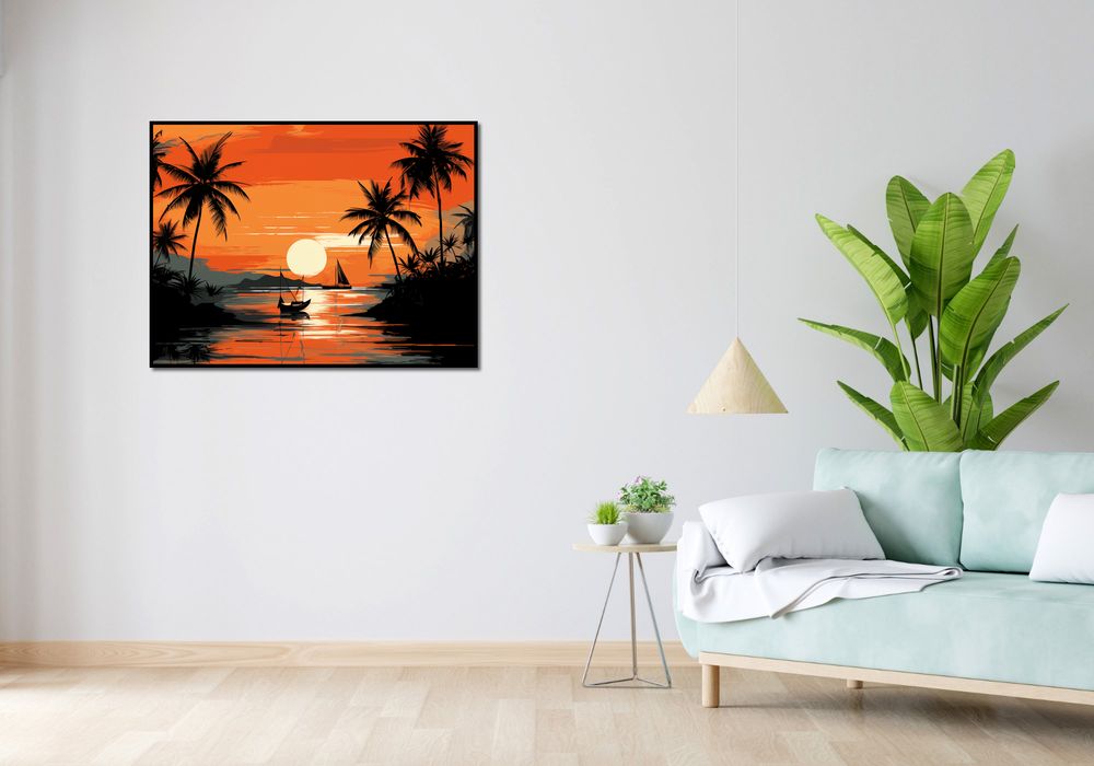 Plakat 100x75cm Tropikalny spokój