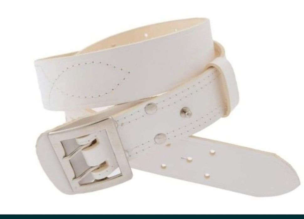 Pas oficerski biały 135