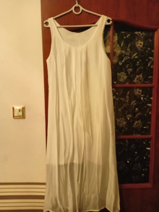 Suknia długa biała 42 XL
