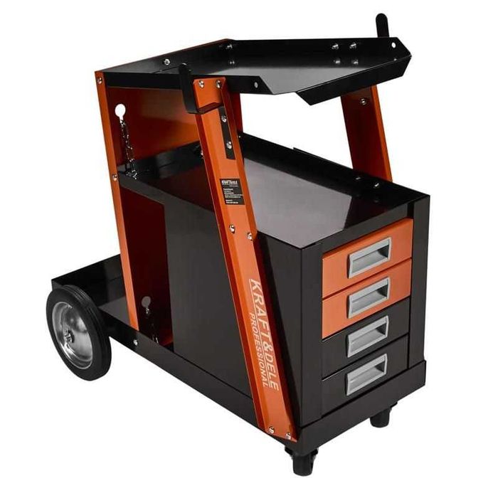 Wózek spawalniczy do spawarki migomatu z szufladami KD374