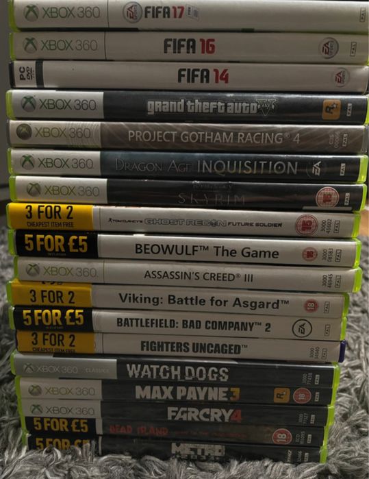 Gry płyty na xbox360