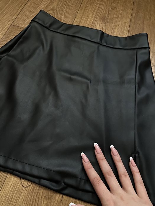 эко-кожаная юбка