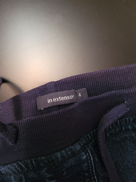 Spodnie jeans ocieplane polarem r. 104