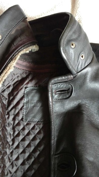 Kurtka skórzana męska jesienno-zimowa