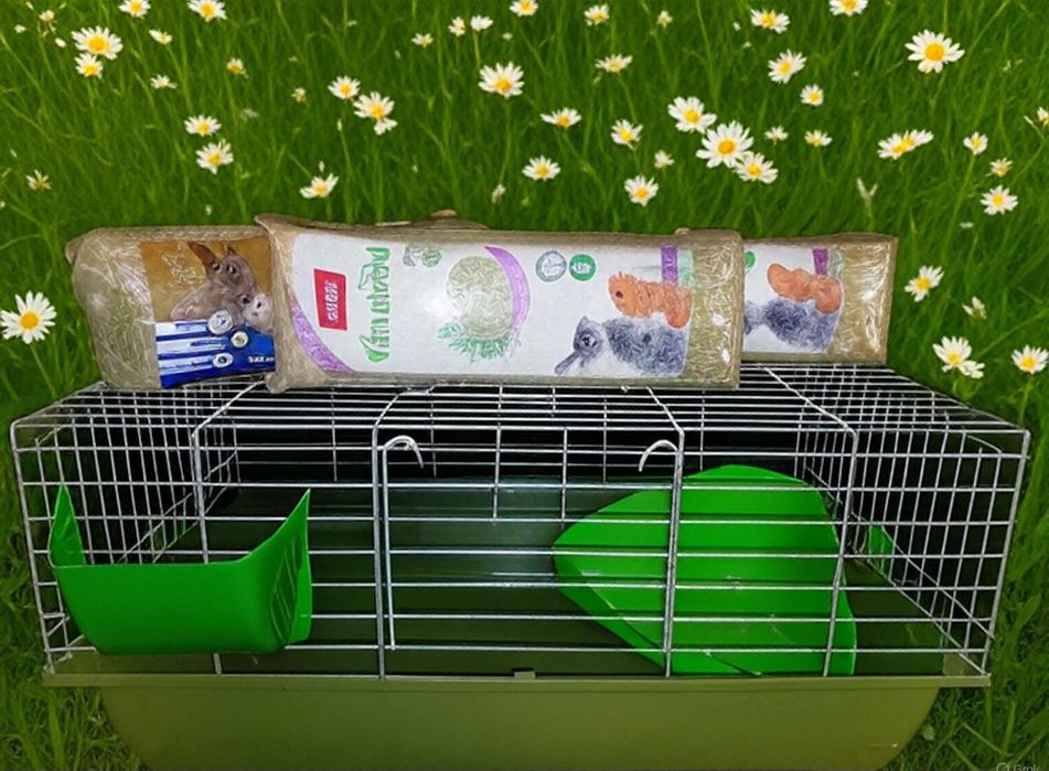 Klatka dla królika, świnki morskiej, szynszyli i innych gryzoni.