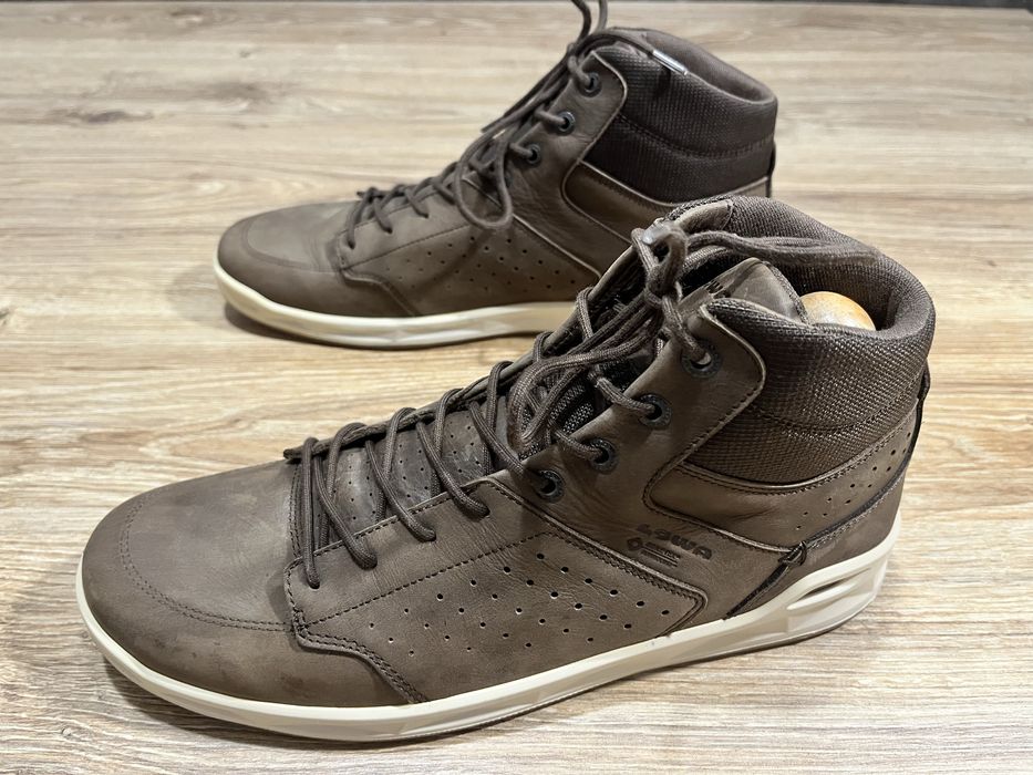 Чоловічі черевики Lowa San Jose GTX Mid у коричневому кольорі з мембраною Gore-Tex. Розмір 46(29,5 см.)