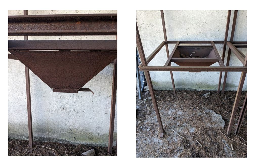 Suporte para sacos big bag / Estrutura ferro / Silo