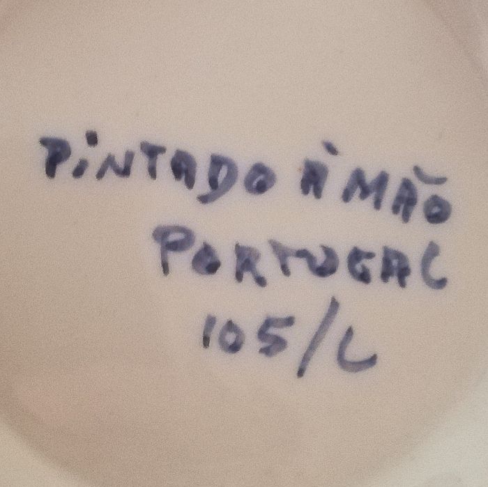 Pote/Potiche ou  guarda jóias vintage, pintado à mão