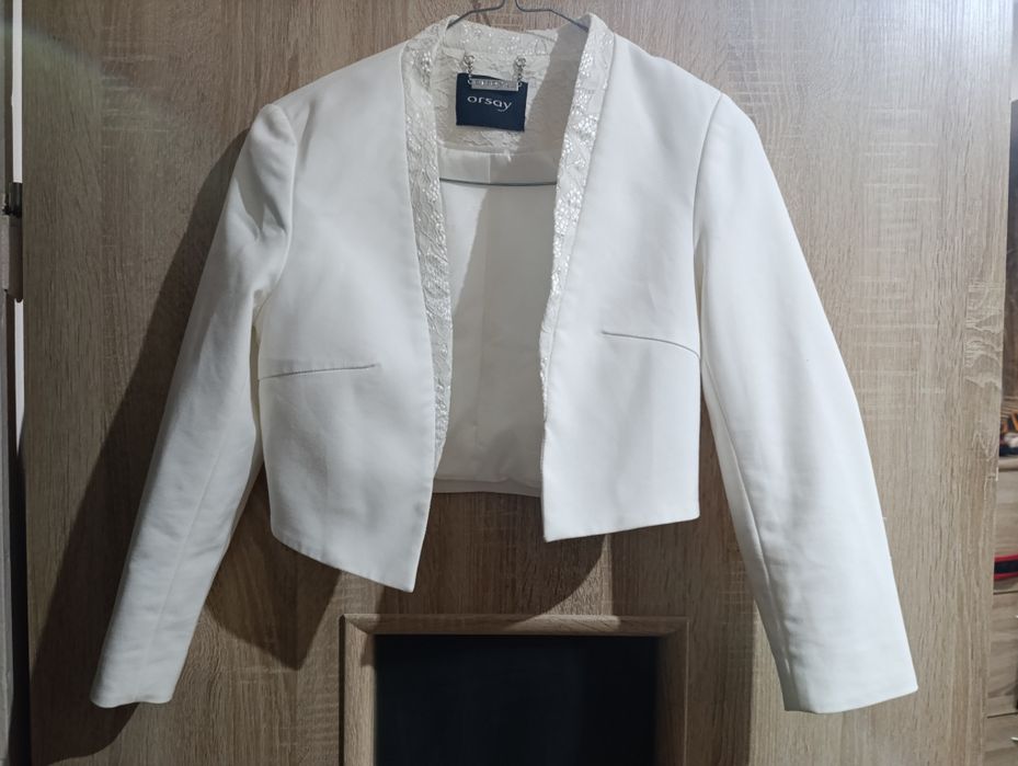 Bolerko białe Orsay