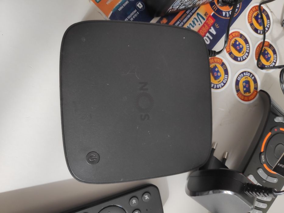Router e box a funcionar