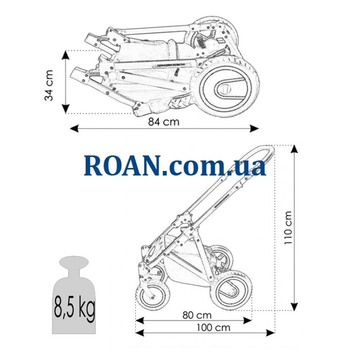 Універсальна коляска 2в1 Bexa Ultra U12
