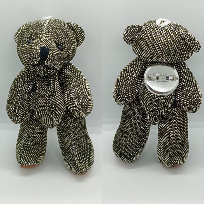 Śliczna broszka miś, handmade, nowa