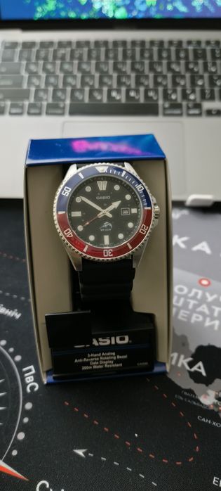 Casio Duro Marlin Pepsi MDV-106B-1A2 Diver Watch