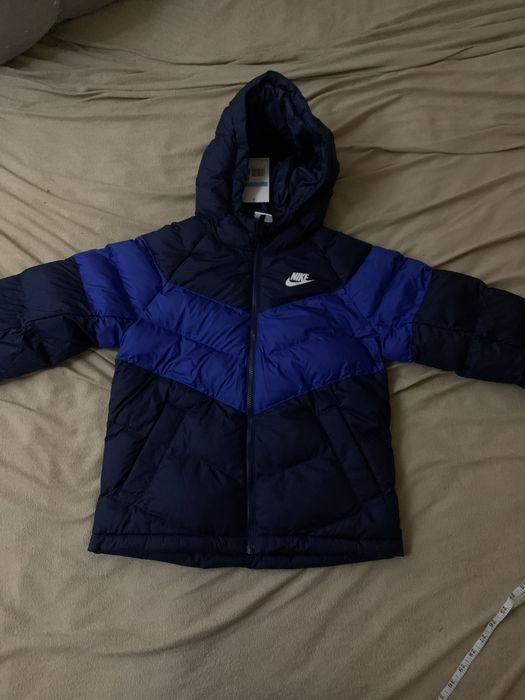 Новий оригінальний дитячий пуховик Nike NSW SYNFL HD JKT K blue