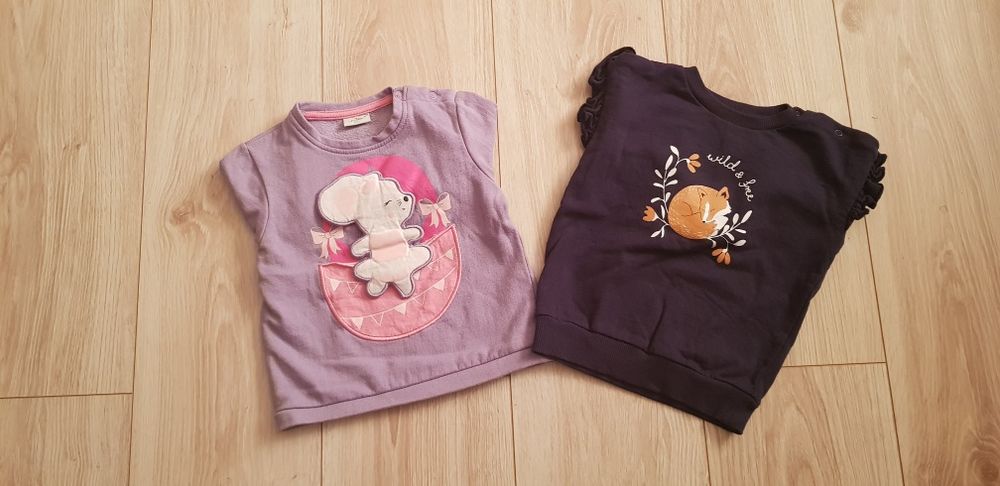 2 bluzy dziewczęce rozm. 86