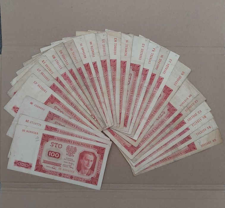 PRL 100 złotych 1948 rok 25 szt