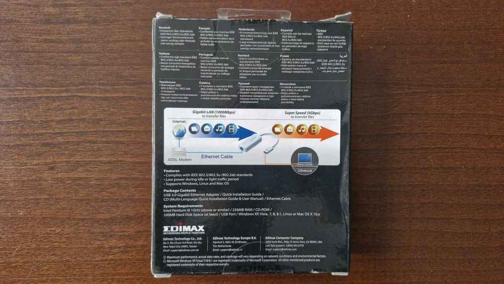 Karta sieciowa USB 3.0 Edimax Eu-4306