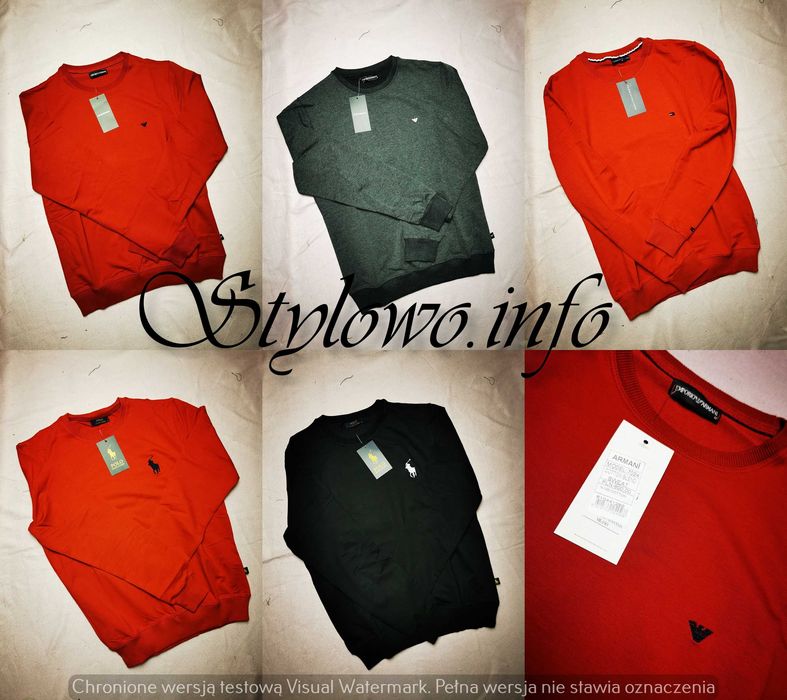 Bluza męska Ralph Lauren Tommy Hilfiger Emporio Armani nowość