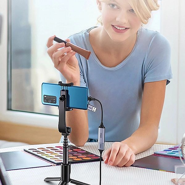 Adapter Ugreen Cm489, 40189 Hdmi (żeński) - Usb-a / Usb-c (męski) - sz