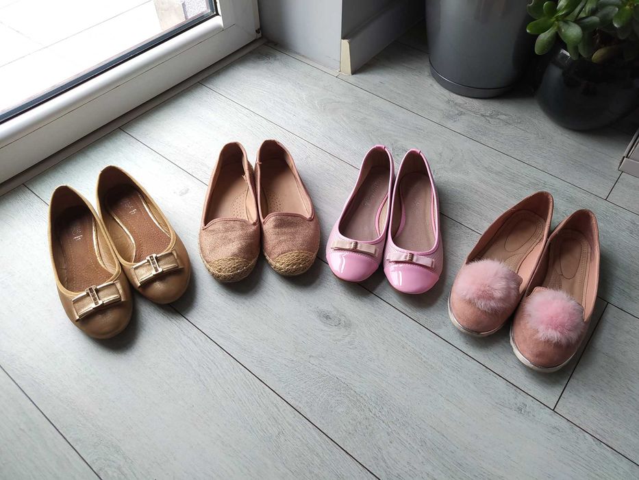 Buty damskie zestaw butów 4 pary 38 baleriny