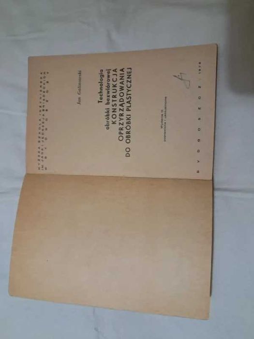 Technologia obróbki bezwiórowej Konstrukcja oprzyrządowania do obróbki plastycznej - Jan Galinowski
