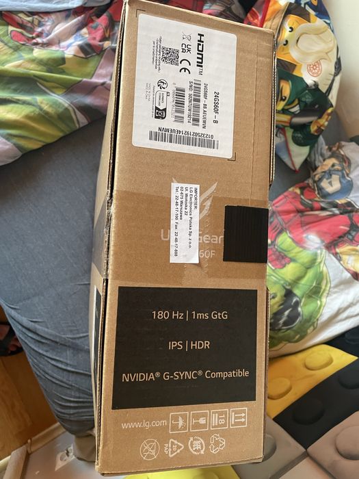 Monitor LG 24GS60F-B - 24’’ IPS Full HD 180Hz HDR10