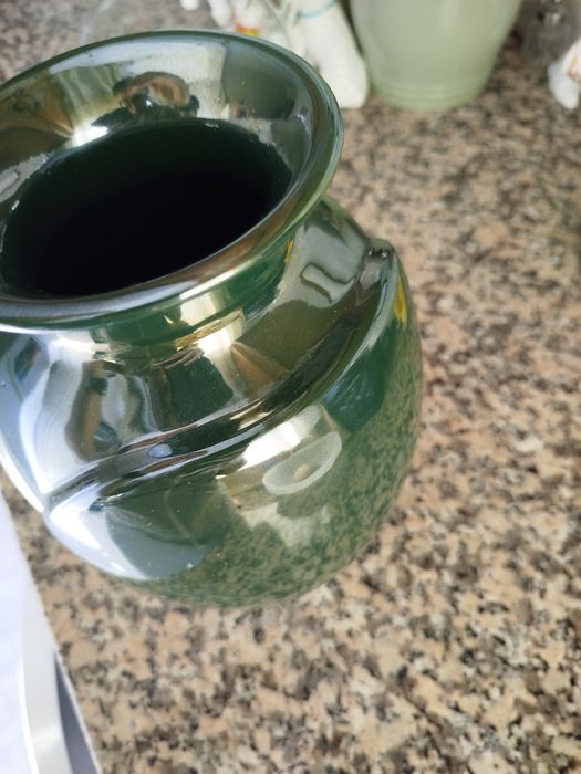 Vaso antigo verde brilhante