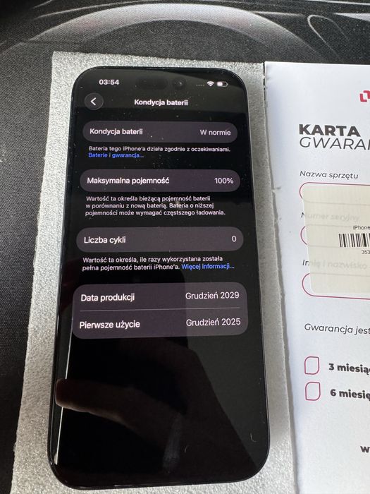 Iphone 15 Pro 128GB 2 Lata Gwarancji 100% Baterii