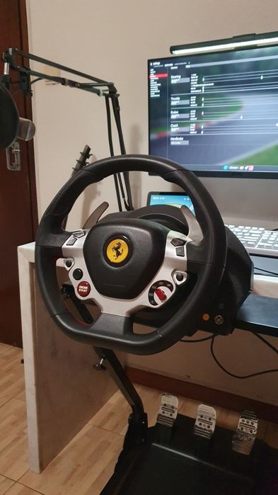 Volante Thrustmaster TX + T3PA + TH8A + Suporte – Sim Racing completo!