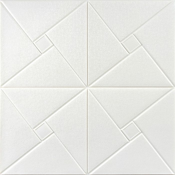 Самоклеюча декоративна настінно-стельова 3Dпанель 680х670х5.5ммОрігамі