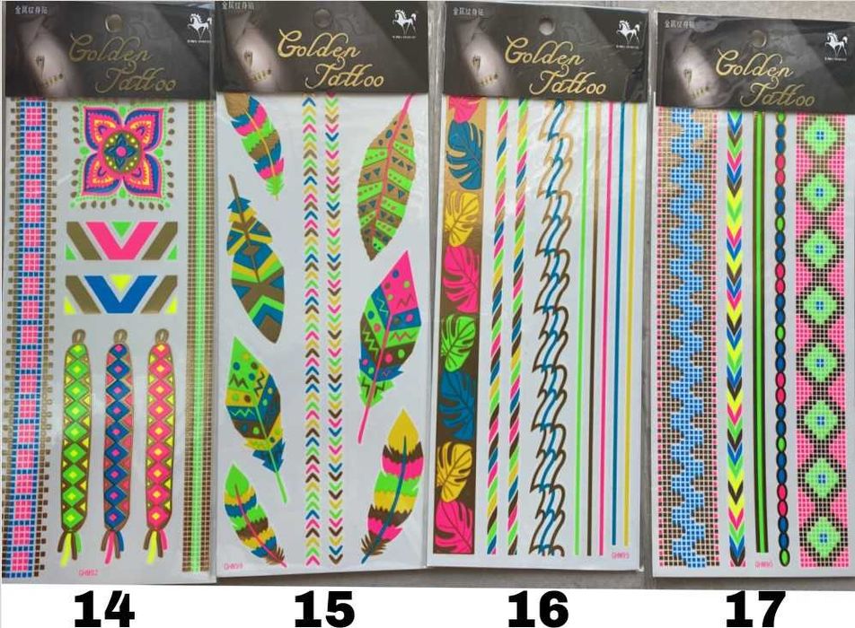 Artigos para festa - Tatuagens/Tattoos Temporárias
