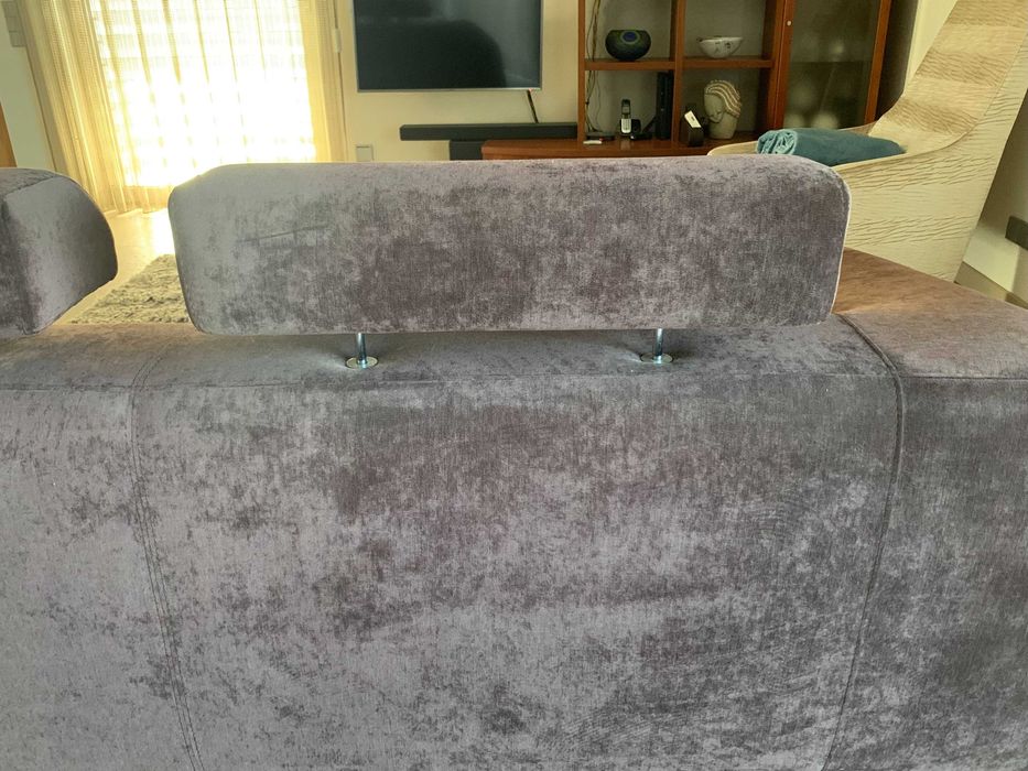 Sofá castanho Antarte de 3 lugares