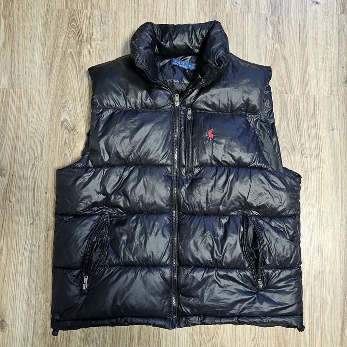 Kamizelka bezrękawnik kurtka polo ralph lauren męska XL czarna vintage uni